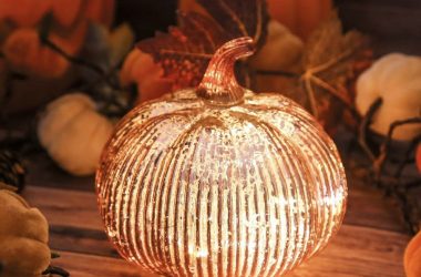 Glass Light Up Pumpkin with Timer Just $16.79 (Reg. $24)!